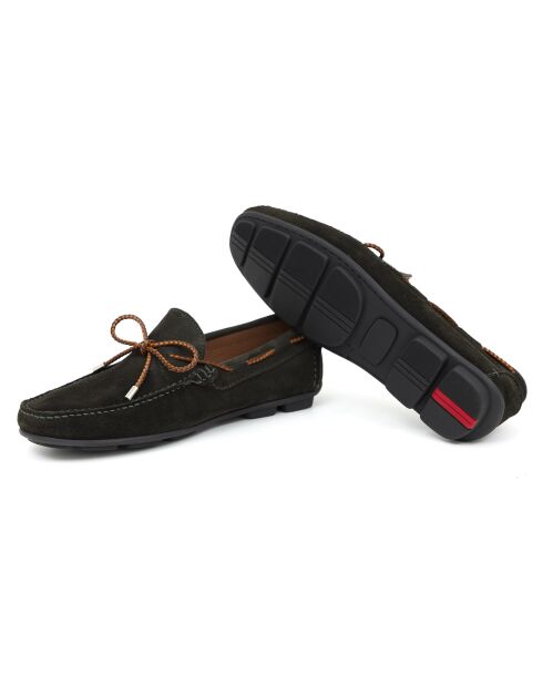Mocassins en cuir Surdon verts