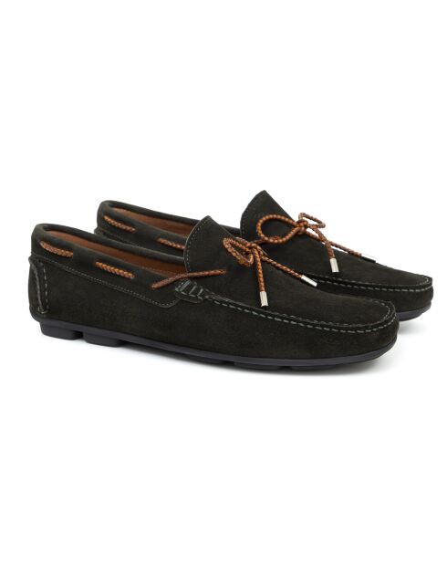 Mocassins en cuir Surdon verts