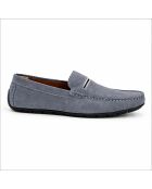 Mocassins en cuir Socaman bleus