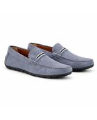 Mocassins en cuir Socaman bleus