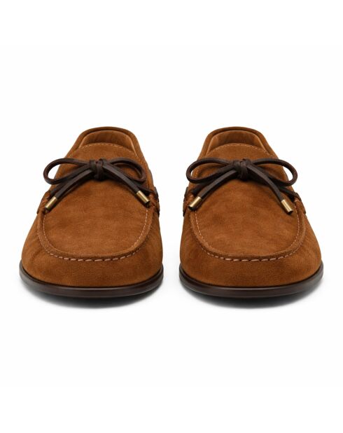 Mocassins en cuir Saconi brun clair