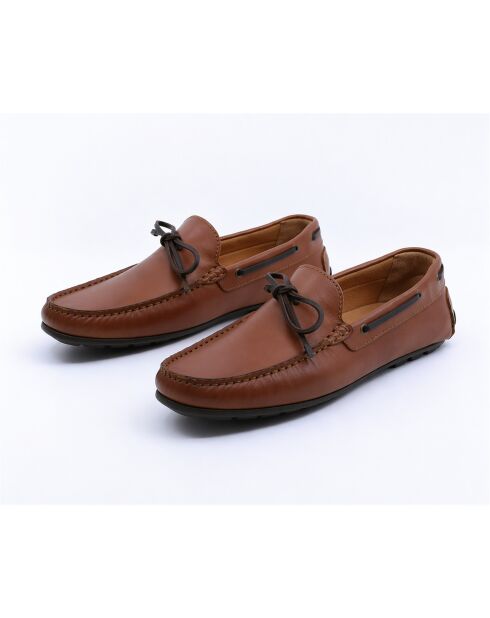 Mocassins en cuir Nolavi brun