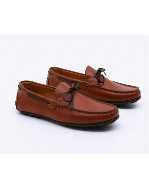Mocassins en cuir Nolavi brun