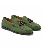 Mocassins en cuir Saveli verts