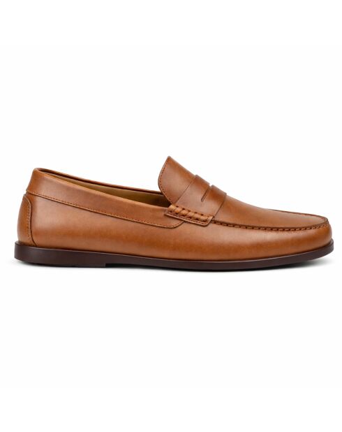 Mocassins en cuir Dabera brun clair