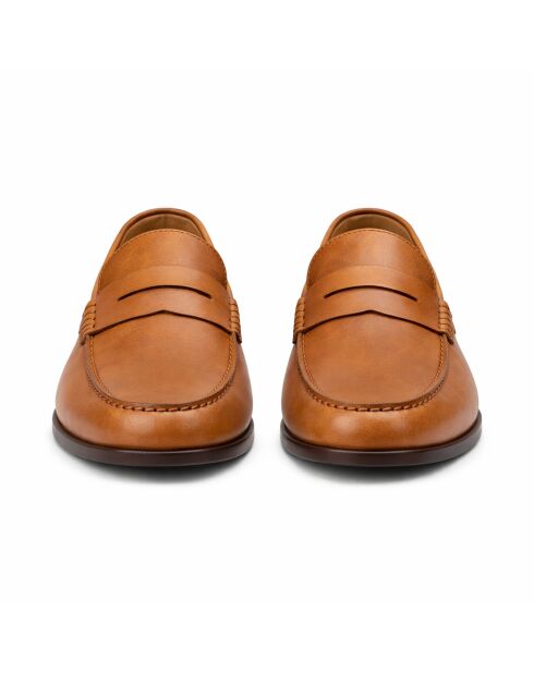 Mocassins en cuir Dabera brun clair