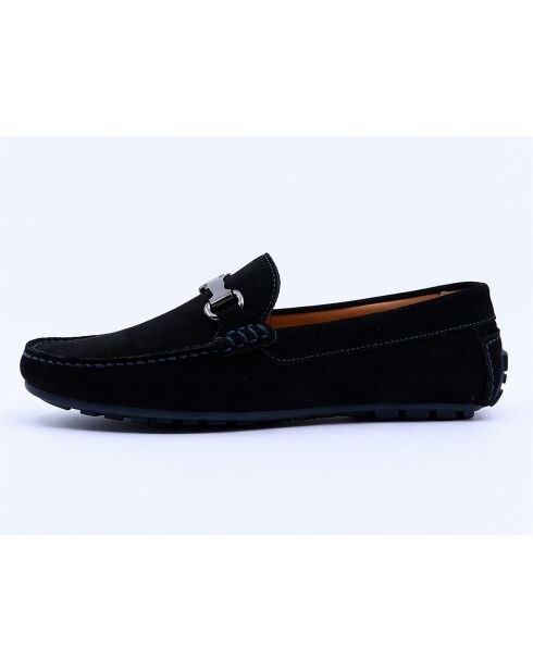 Mocassins en cuir Sitamel noirs