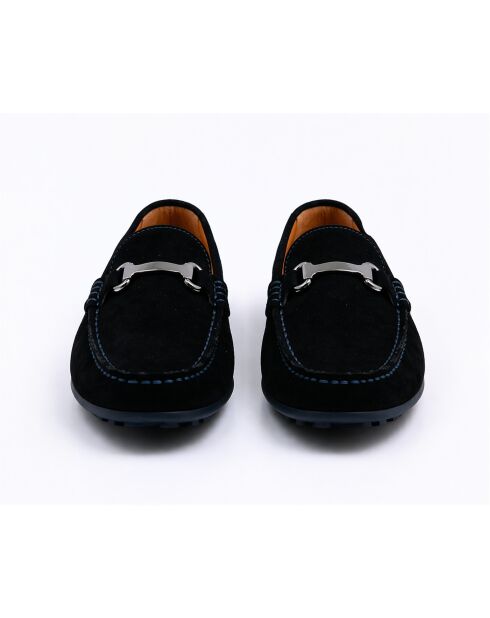 Mocassins en cuir Sitamel noirs