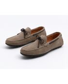 Mocassins en cuir Solavi beige