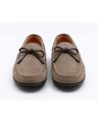 Mocassins en cuir Solavi beige