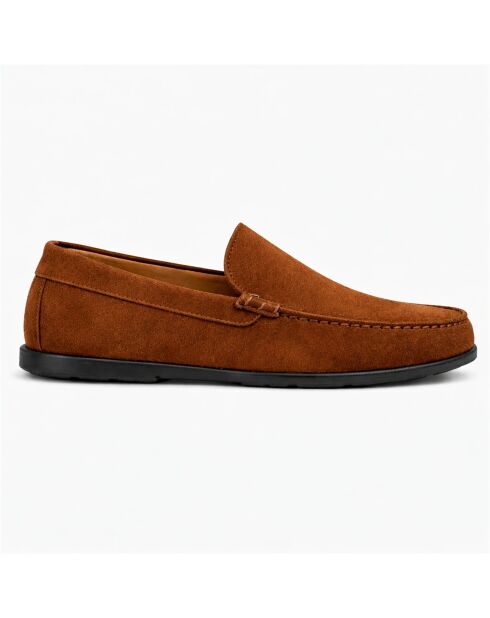 Mocassins en cuir Samela brun clair