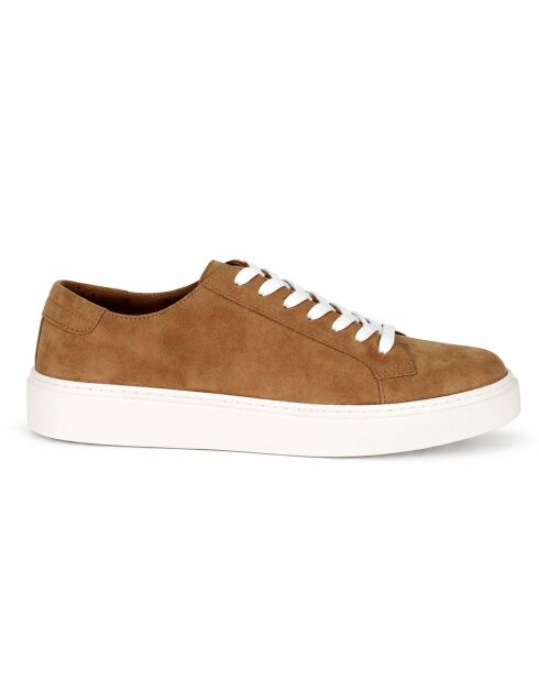 Zapatillas Tesana de piel marrón