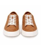 Zapatillas Tesana de piel marrón