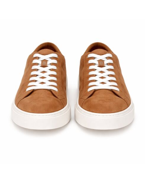 Zapatillas Tesana de piel marrón