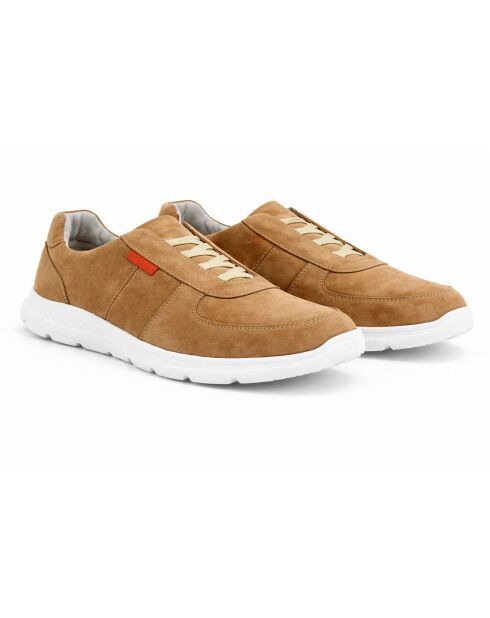 Sneakers Sivaro in pelle marrone