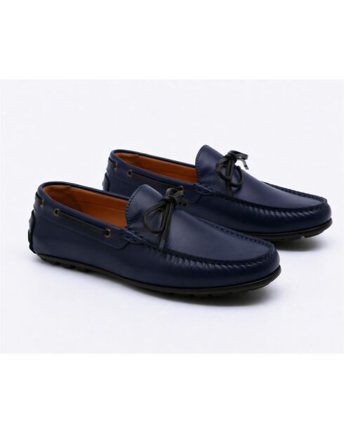 Mocassins en cuir Nolavi bleus