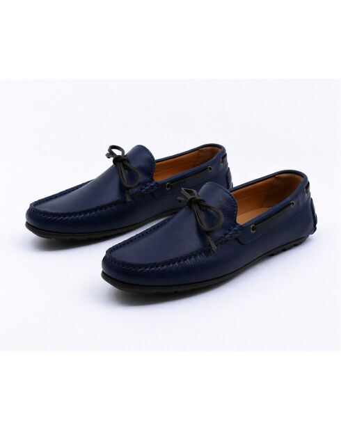 Mocassins en cuir Nolavi bleus