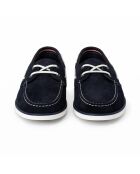 Sauten blauwe leren bootschoenen