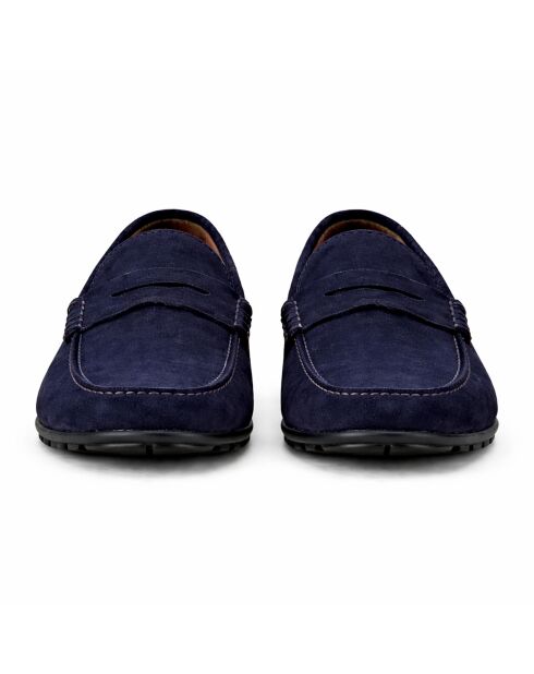 Mocassins en cuir Serita bleus