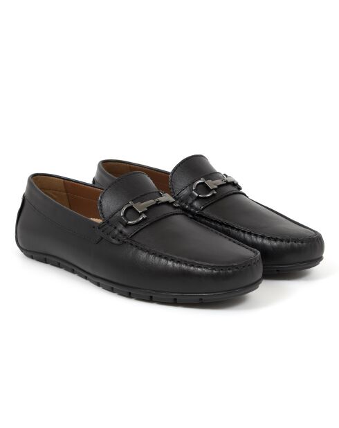 Mocassins en cuir Itama noirs