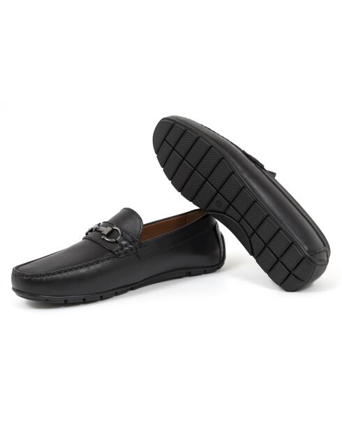 Mocassins en cuir Itama noirs