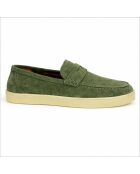 Mocassins en cuir Savora verts