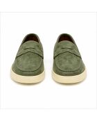 Mocassins en cuir Savora verts