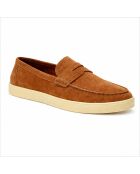 Mocassins en cuir Savora brun clair