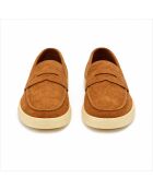 Mocassins en cuir Savora brun clair