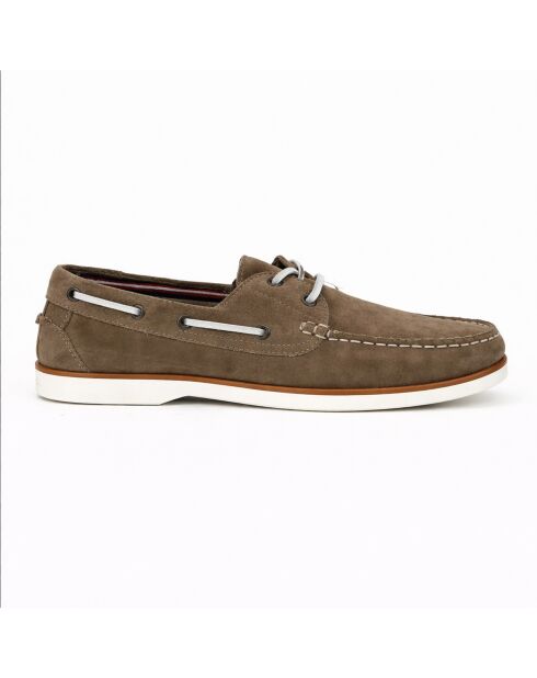 Bootsschuhe Sauten aus beigem Leder