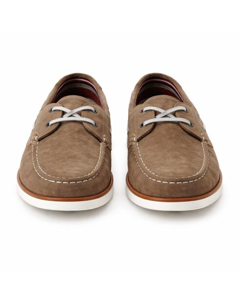 Bootsschuhe Sauten aus beigem Leder
