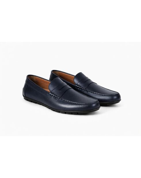 Mocassins en cuir Narita bleus