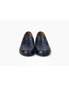 Mocassins en cuir Narita bleus