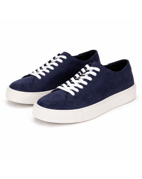Zapatillas azules de piel Tesana