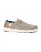 Mocassins en cuir Sitero gris