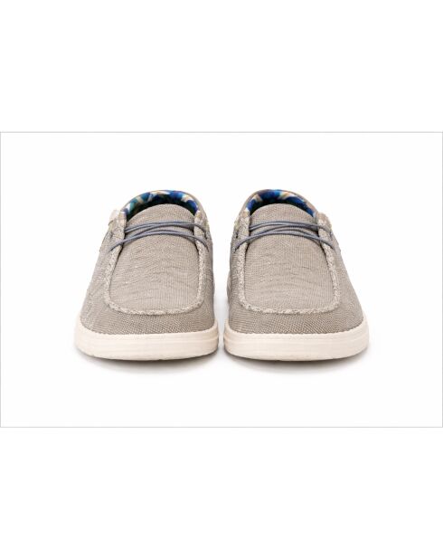 Mocassins en cuir Sitero gris