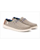 Mocassins en cuir Sitero gris