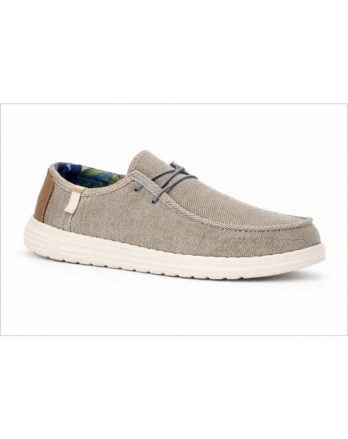 Mocassins en cuir Sitero gris