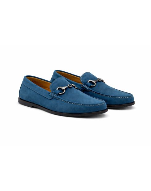 Mocassins en cuir Sadora bleus