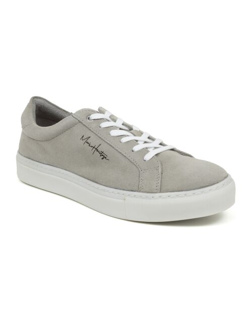 Grijze leren sneakers Denia