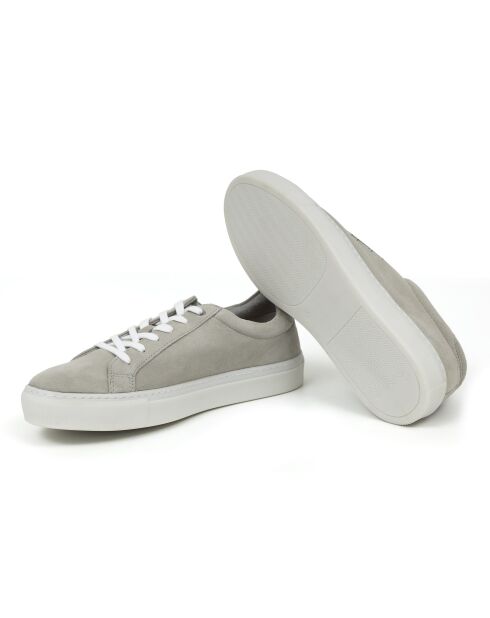 Grijze leren sneakers Denia