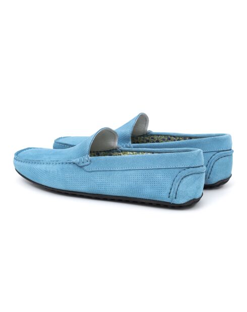 Mocassins en cuir Semisa bleus