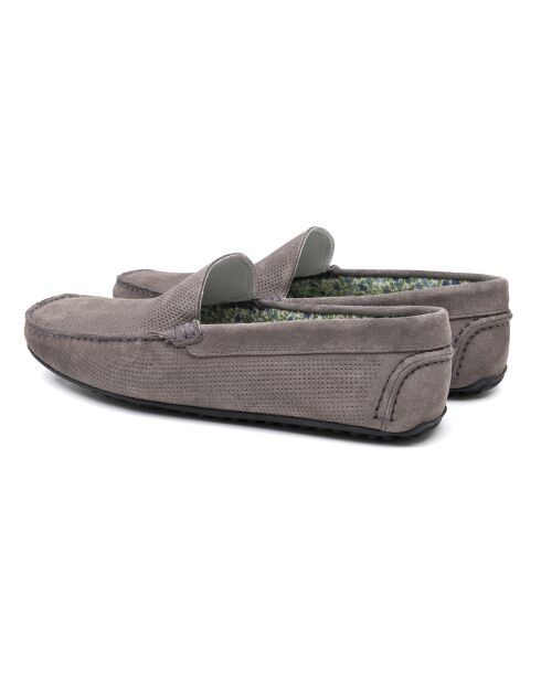 Mocassins en cuir Semisa gris