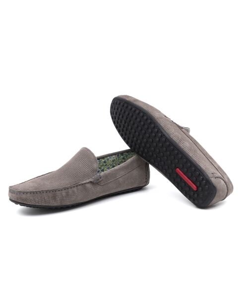 Mocassins en cuir Semisa gris