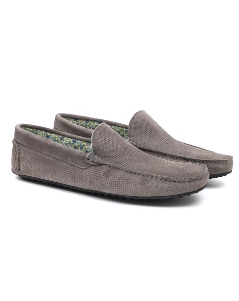 Mocassins en cuir Semisa gris