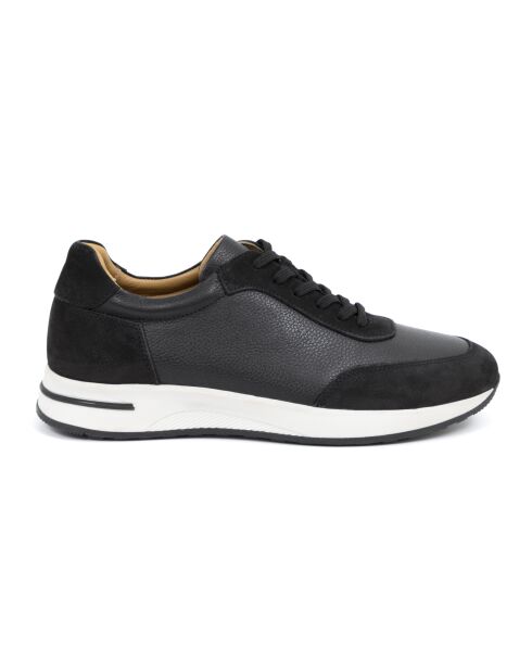 Zapatillas deportivas de piel negra Kadem