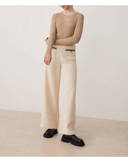 Pantalones Joy cream