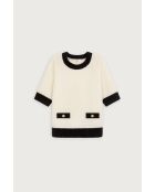 Cremefarbener Paciva-Wollpullover