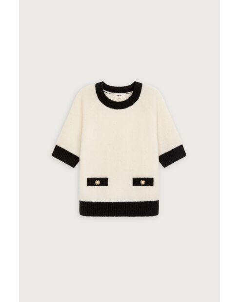Cremefarbener Paciva-Wollpullover