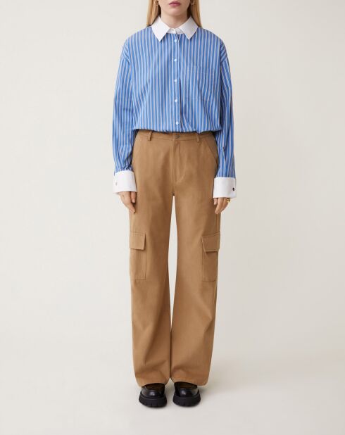 Pantalones Joel Camel de algodón